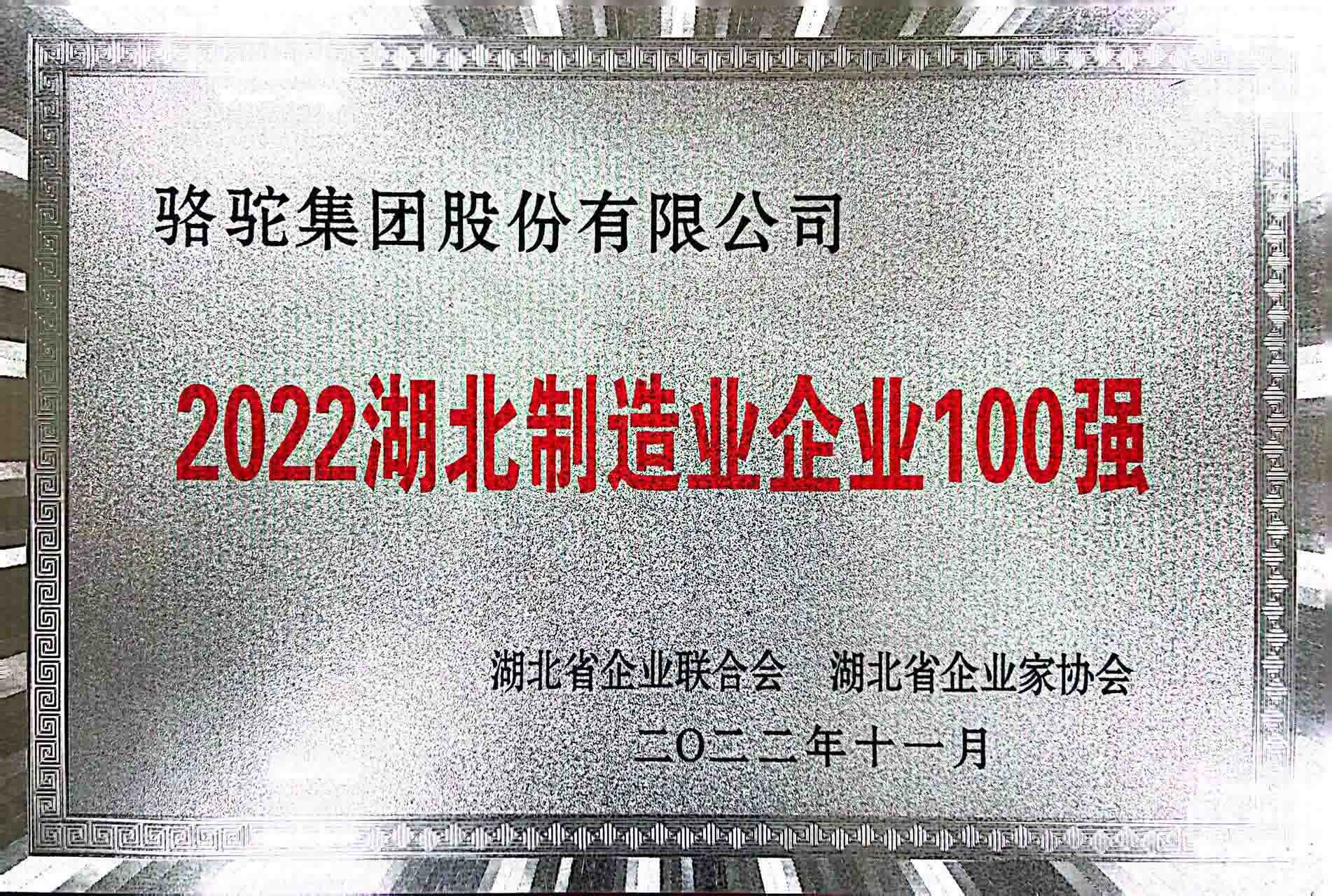 2022湖北制造业企业100强